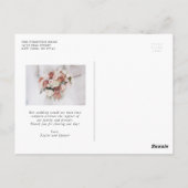 Carte Postale Pastel Spring Floral Blooms Mariage Merci (Dos)