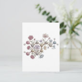 Carte Postale Pastel Watercolor Dopamine Molecule Neurodivregent (Debout devant)