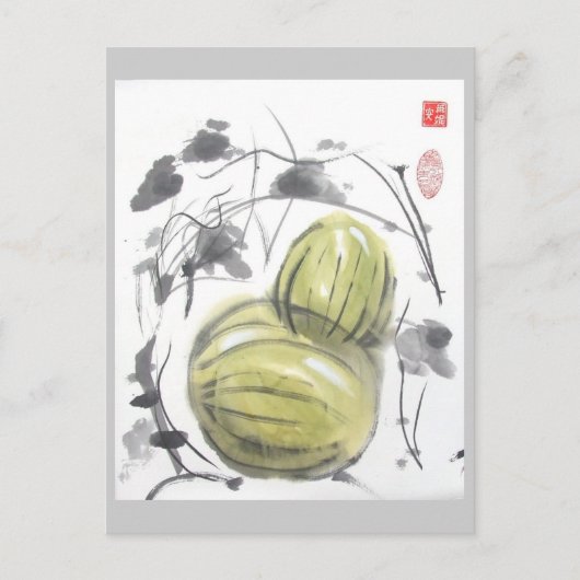 Carte postale pastèque (Devant)