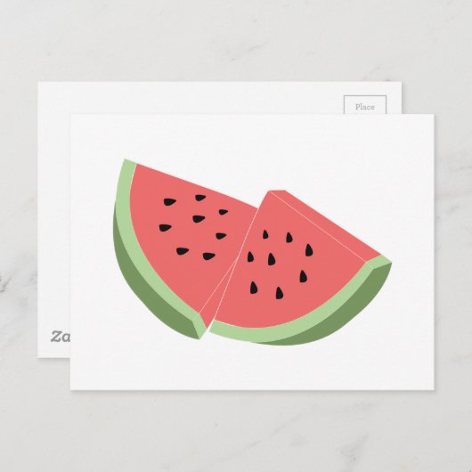 Carte Postale Pastèque (Devant / Derrière)