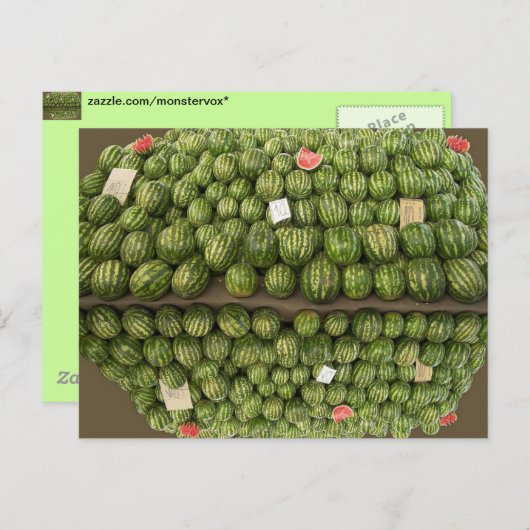 Carte Postale Pastèque (Devant / Derrière)