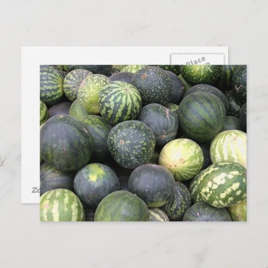 Carte Postale pastèque (Devant / Derrière)