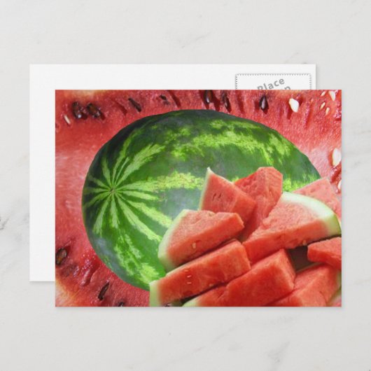 Carte Postale Pastèque (Devant / Derrière)