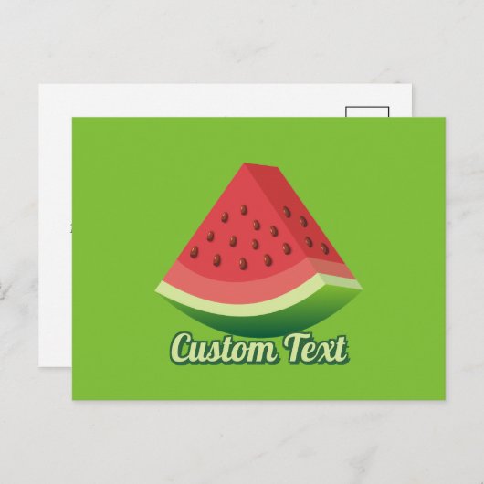 Carte Postale Pastèque (Devant / Derrière)