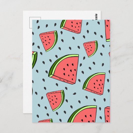 Carte Postale Pastèque (Devant / Derrière)