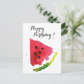 Carte Postale Pastèque d'été (Debout devant)