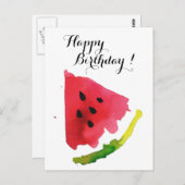 Carte Postale Pastèque d'été (Devant / Derrière)