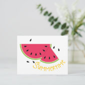 Carte Postale Pastèque d'été (Debout devant)
