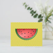 Carte Postale Pastèque et pois polka (Debout devant)