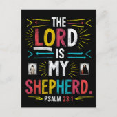 Carte Postale Pasteur divin : Bible Verse Art (Devant)