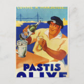 Carte Postale Pastis Olive - Comme à Marseille (Devant)