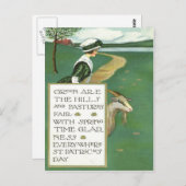 Carte Postale Pasture irlandaise de chèvre (Devant / Derrière)