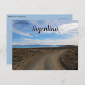 Carte Postale Patagonie Argentine (Devant / Derrière)