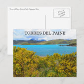 Carte Postale patagonie jaune (Devant / Derrière)