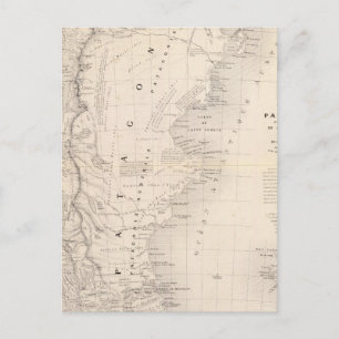 Carte Postale Patagonie, Terre de Feu, Falkland