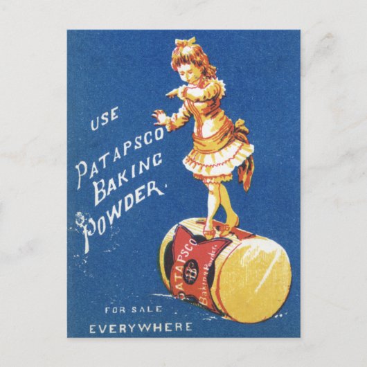 Carte Postale Patapsco Baking Powder vintage ad (Devant)