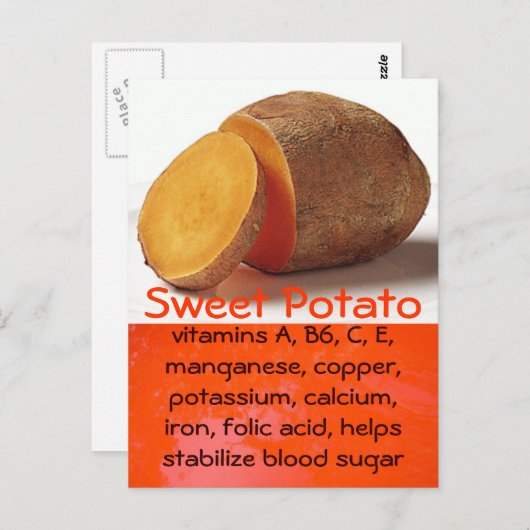 carte postale patate douce (Devant / Derrière)