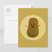 Carte Postale Patate Heureuse (Devant / Derrière)