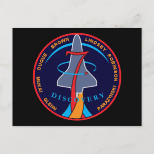 Carte Postale Patch de la mission STS-95 de la navette spatiale