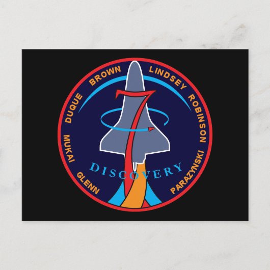 Carte Postale Patch de la mission STS-95 de la navette spatiale (Devant)