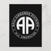 Carte Postale Patch Décontracté de la 82e division aéroportée (Devant)