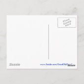 Carte Postale Patch étoile complexe en vert et bleu (Dos)