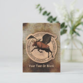 Carte Postale Patch Flying Moose Aviation (Debout devant)