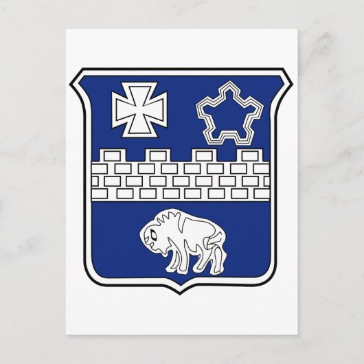 Carte Postale Patch militaire du 17e régiment d'infanterie (Devant)