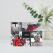 Carte Postale Patches personnalisées customisées carrés cadres b (Debout devant)