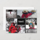 Carte Postale Patches personnalisées customisées carrés cadres b (Devant / Derrière)