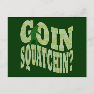 Carte Postale Patchine ? texte & camo vert