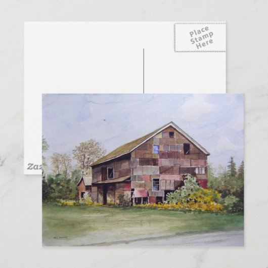 Carte postale Patchwork (Devant / Derrière)