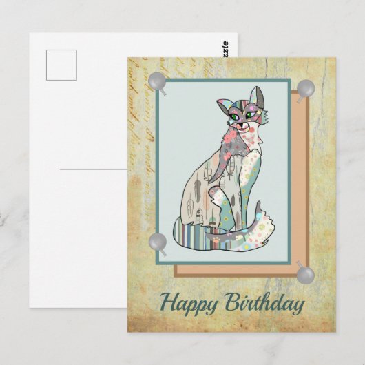 Carte Postale Patchwork (Devant / Derrière)