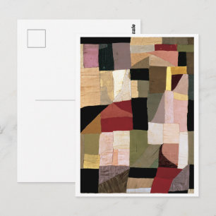 Carte Postale Patchwork (Berceau de fils) Sonia Delaunay