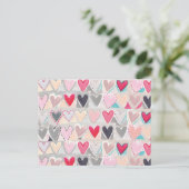 carte postale patchwork cardiaque (Debout devant)