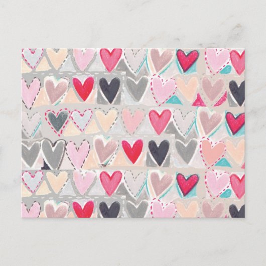 carte postale patchwork cardiaque (Devant)