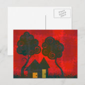 Carte postale patchwork de la maison douce maison (Devant / Derrière)