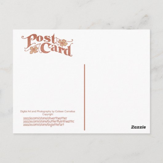 Carte Postale Patchwork de pastèque (Dos)