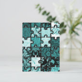 Carte Postale Patchwork de puzzle (Debout devant)