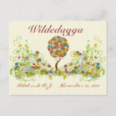 Carte Postale Patchwork Flower Love Merci Post Card (Devant)