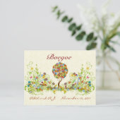 Carte Postale Patchwork Flower Love Merci Post Card (Debout devant)