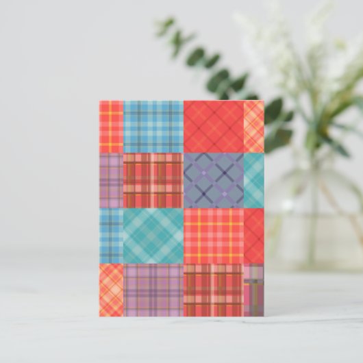 Carte Postale Patchwork Madras (Debout devant)