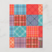 Carte Postale Patchwork Madras (Devant)
