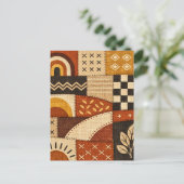 Carte Postale Patchwork Moderne Cosy (Debout devant)