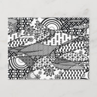 Patchwork Motif noir et blanc 06