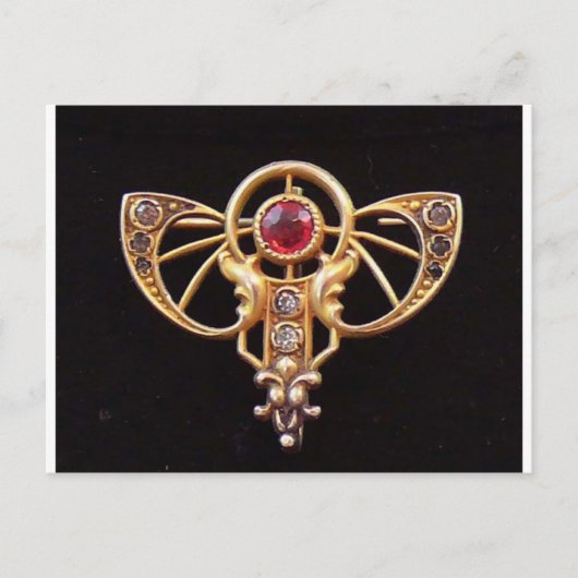 Carte Postale Pâte Art nouveau Ruby Pâte 2 (Devant)