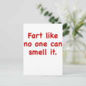 Carte Postale Pâte comme personne ne peut l'odorer (Debout devant)