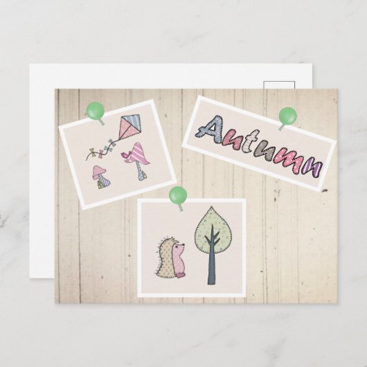 Carte Postale Pâté d'automne (Devant / Derrière)