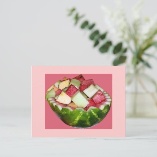 Carte Postale Pâte de Fruit en rose (Debout devant)
