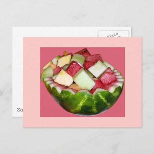 Carte Postale Pâte de Fruit en rose (Devant / Derrière)
